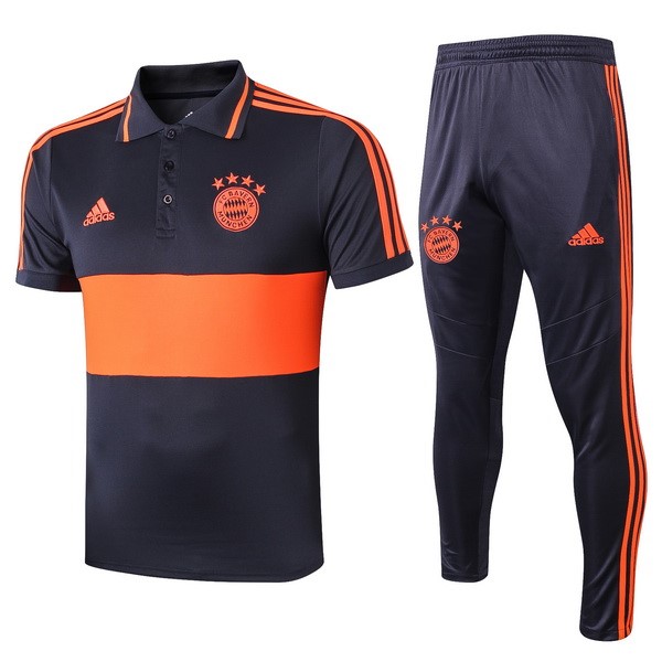 Polo Conjunto Completo Bayern Munich 2019/20 Naranja Azul